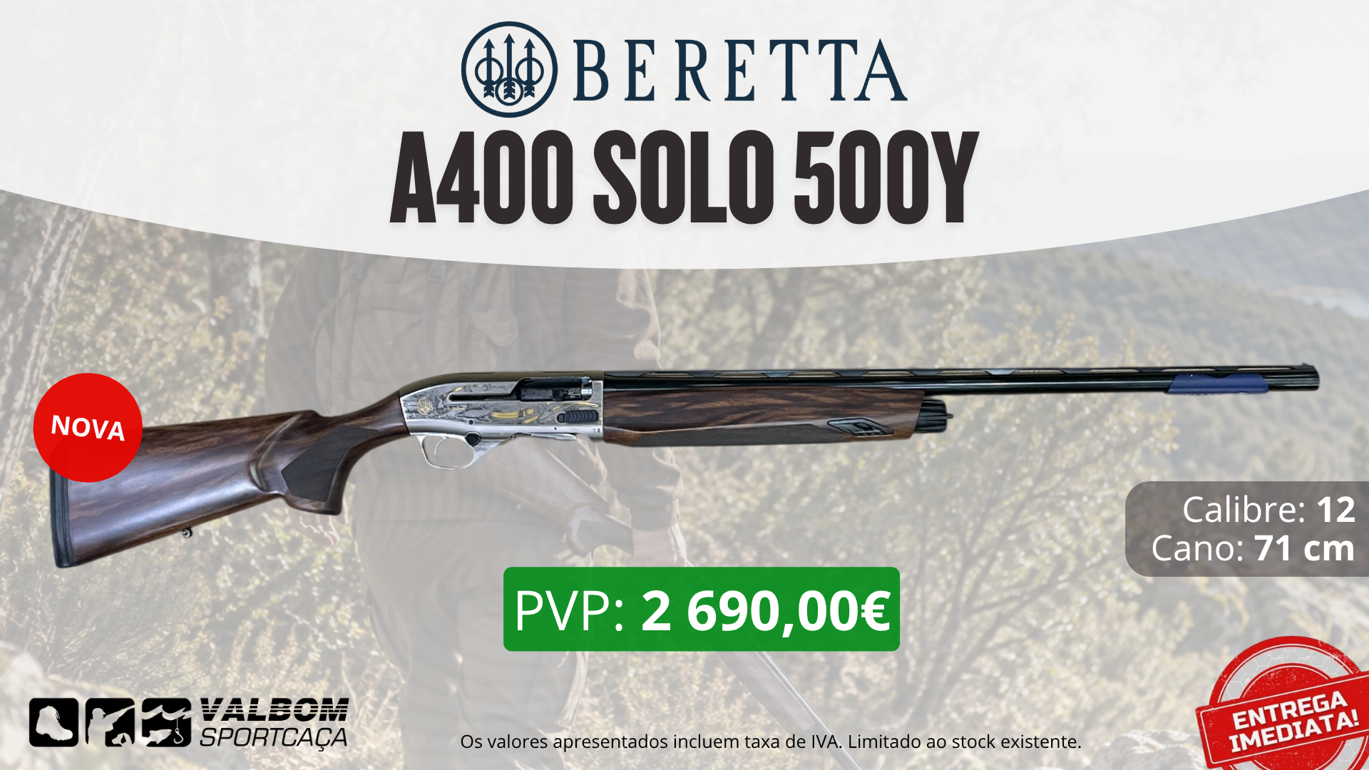 Beretta A400 Solo 500Y 12/71cm